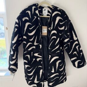 Nike Black and Cream Therma-Fit Jacket